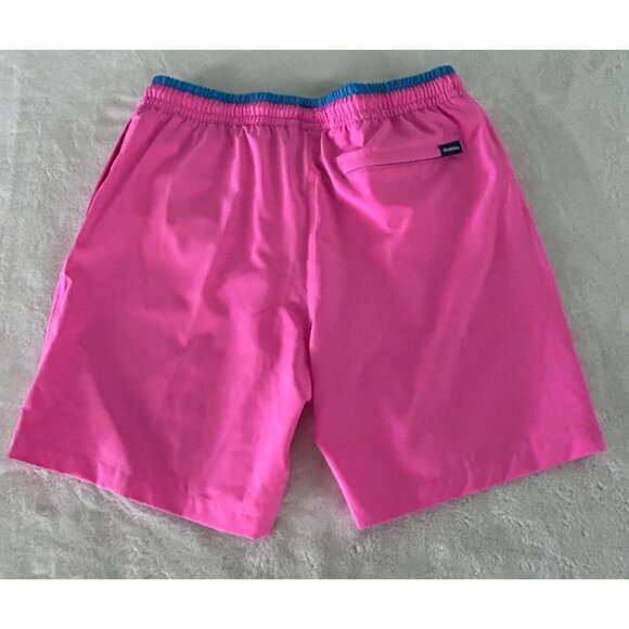 Chubbies Mens Pink Swim Shorts Medium 7" Inseam Mesh Liner & Back Zipper Pocket - Picture 4 of 5